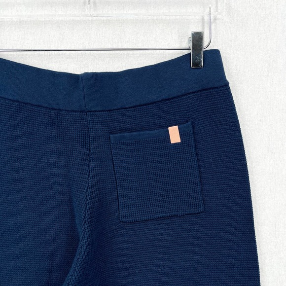 LUNYA Pants Womens Medium Blue Cozy Cotton Silk Jogger Deep Blue Waffle NWOT - Picture 9 of 16